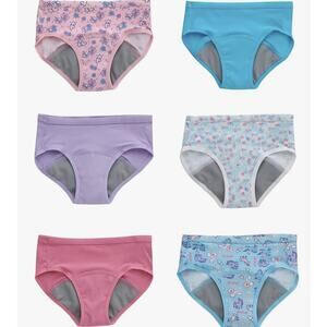 Hanes Toddler Girl's 2T/3T Assorted 6-Pack Potty Trainer Briefs G9-26